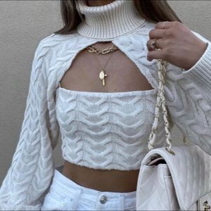 Zara Cable Knit Arm Warmers